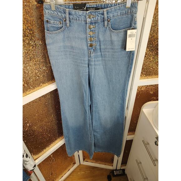 Ralph Lauren High Rise Flare Button Fly Size 27 / 4 Tall New With Tags $165 - Picture 3 of 16